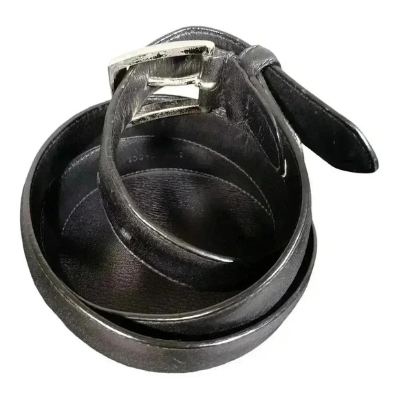 Polo Ralph Lauren Black Leather Dress Belt Men's 38 - Picture 2 of 10